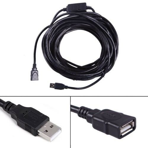 50ft 50' Ft Usb 2.0 Extension Repeater Cable Signal Booster A Male To A Female