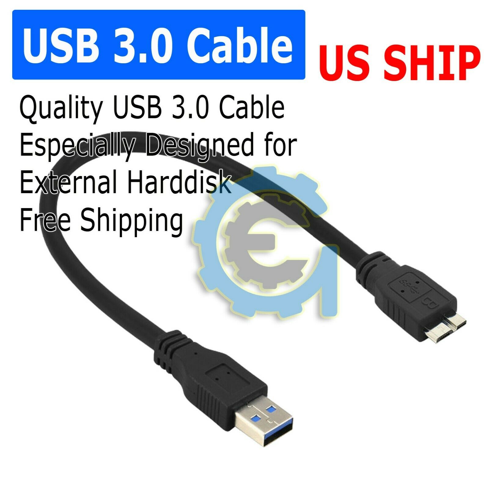 Usb 3.0 Cable Cord For Seagate Backup Plus Slim Portable External Hard Drive Hdd