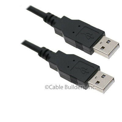 Usb 2.0 Cable Cord 6ft Type A Male To Type A Male A-a 6 Ft Black 6' High Speed