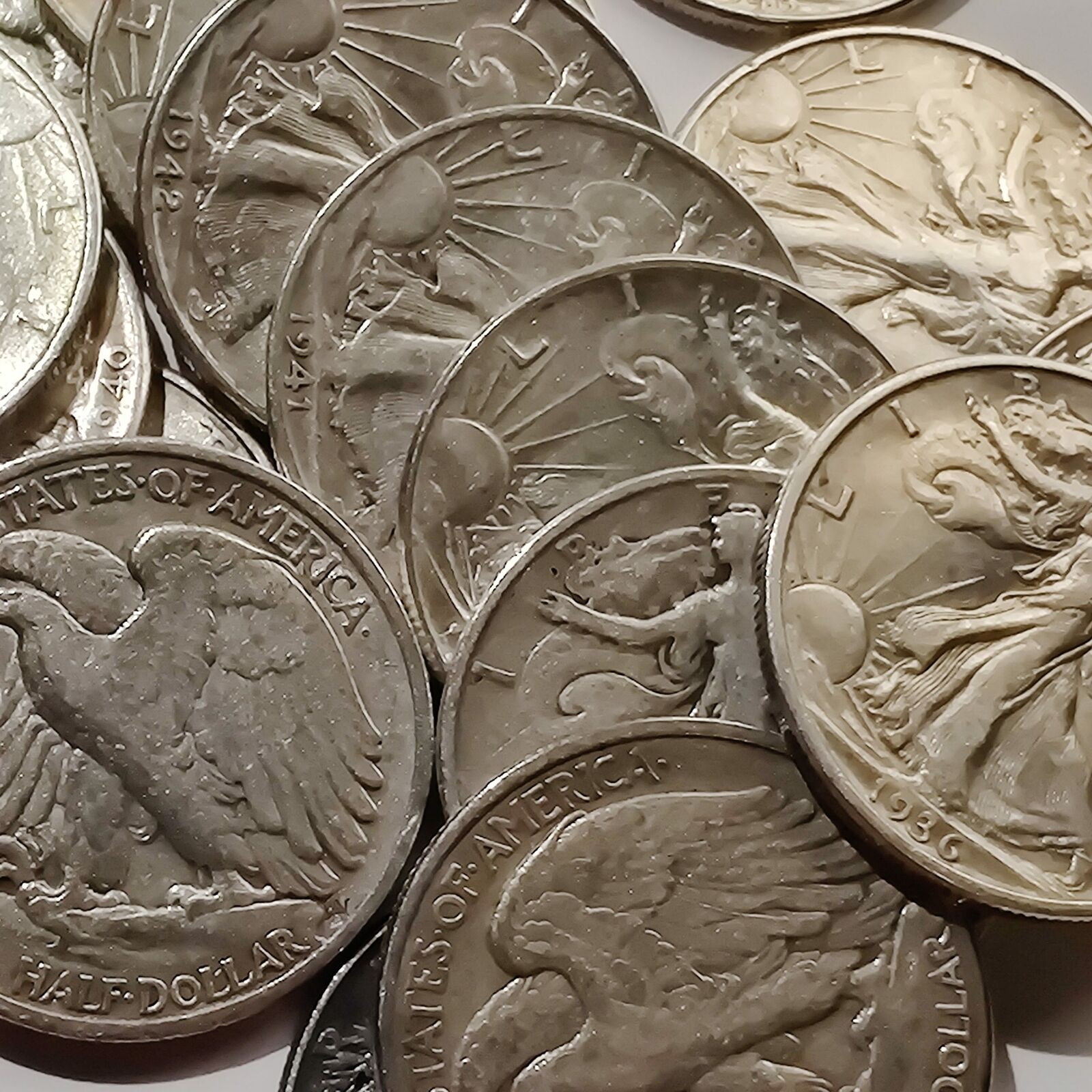 [lot Of 2] Walking Liberty Half Dollar 90% Silver