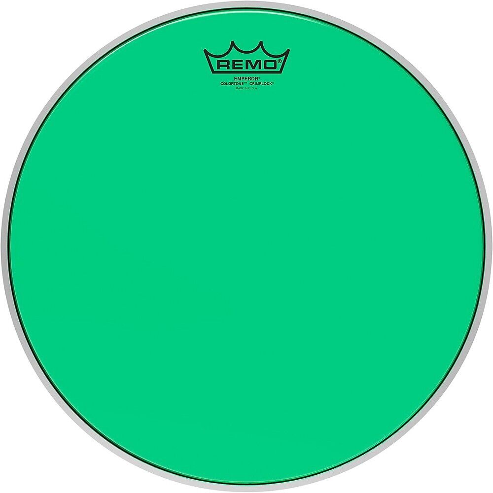 Remo Emperor Colortone Crimplock Green Tenor Drum Head 14 In.