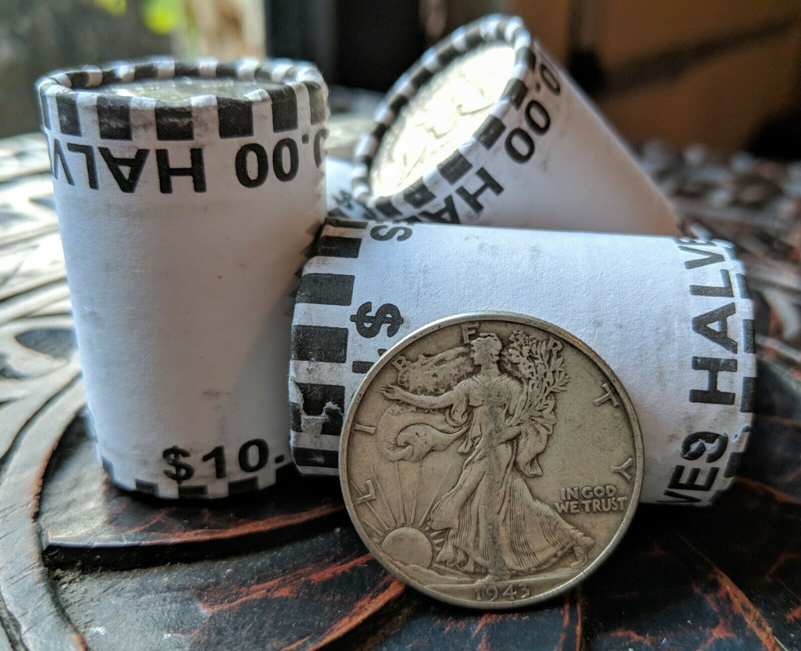 Unsearched Half Dollar Kennedy Bank Roll + One 90% Silver Walking Liberty Coin