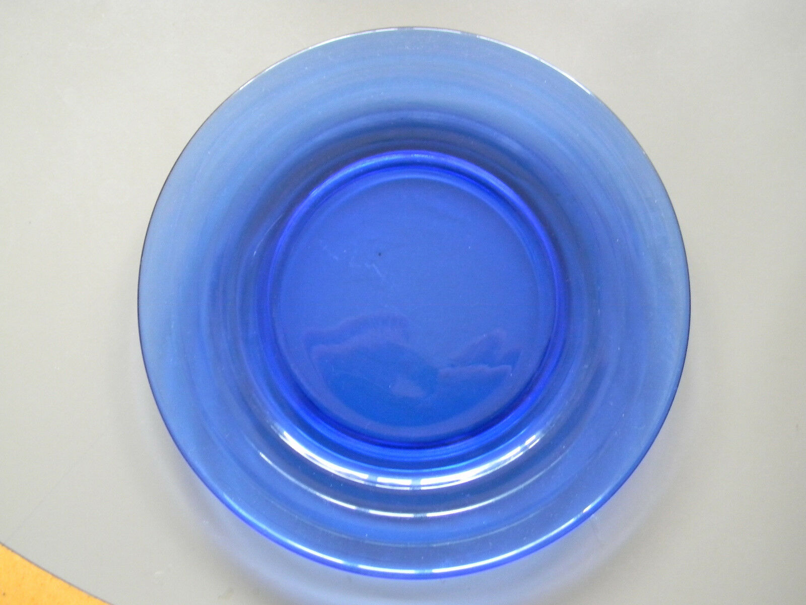 Moderntone Cobalt Blue Luncheon Plate - 7 3/4" Diameter - Hazel Atlas